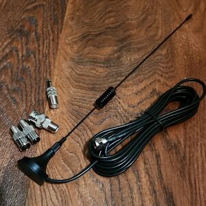 2 Black Antenna with Connectors